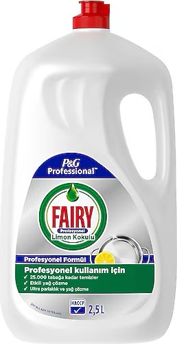 Fairy Professional Limon Kokulu Elde Bulaşık Deterjanı 2,5 L