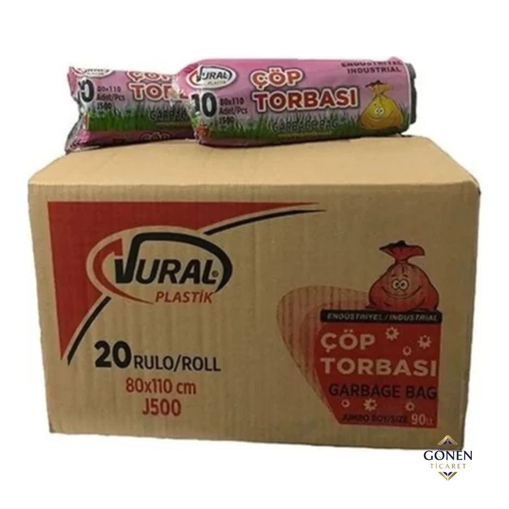 Vural Jumbo Boy Çöp Torbası 500 gr 80x110 cm
