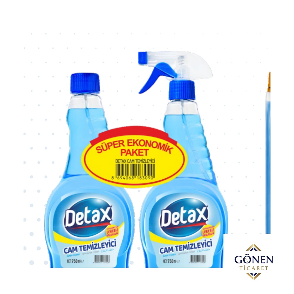 Detax Cam Temizleyici Sprey + Yedek 750+750