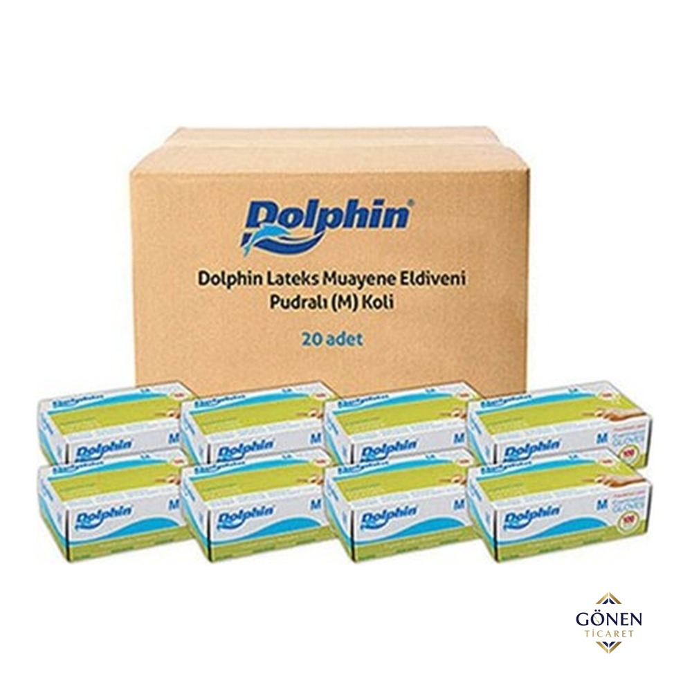 Dolphin Lateks Muayene Eldiveni Pudralı