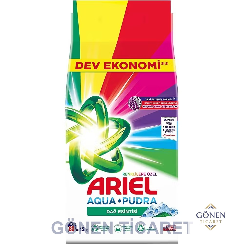 Ariel Toz Deterjan Renkliler İçin 12 kg