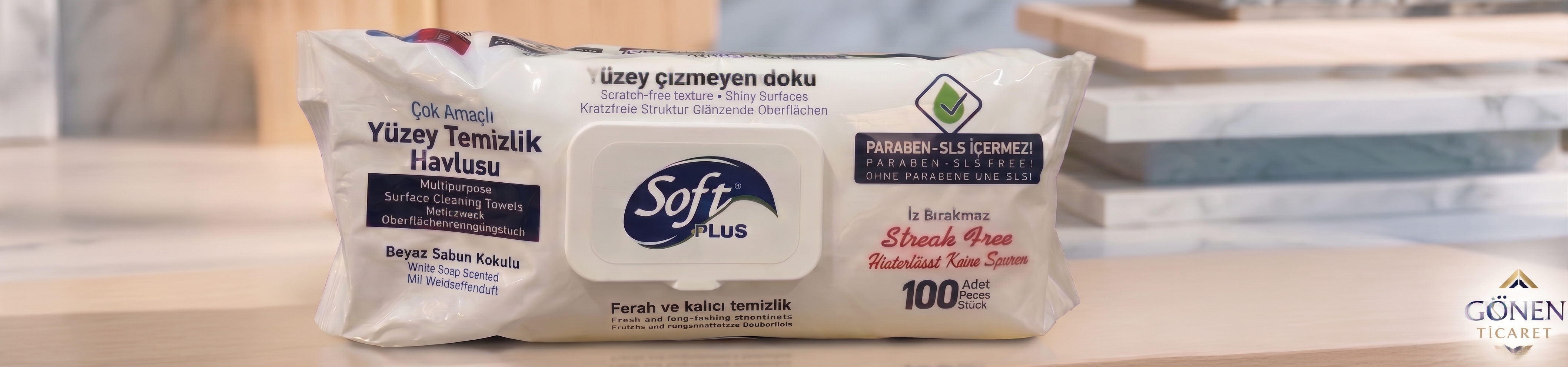 Soft Plus Çok Amaçlı Yüzey Temizlik Havlusu - Beyaz Sabun